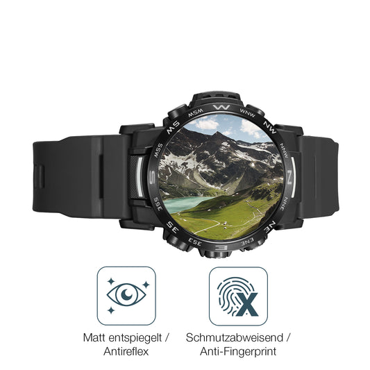 9H Hartbeschichtete, flexible Folie passend zugeschnitten für Casio PRW-35Y-1B