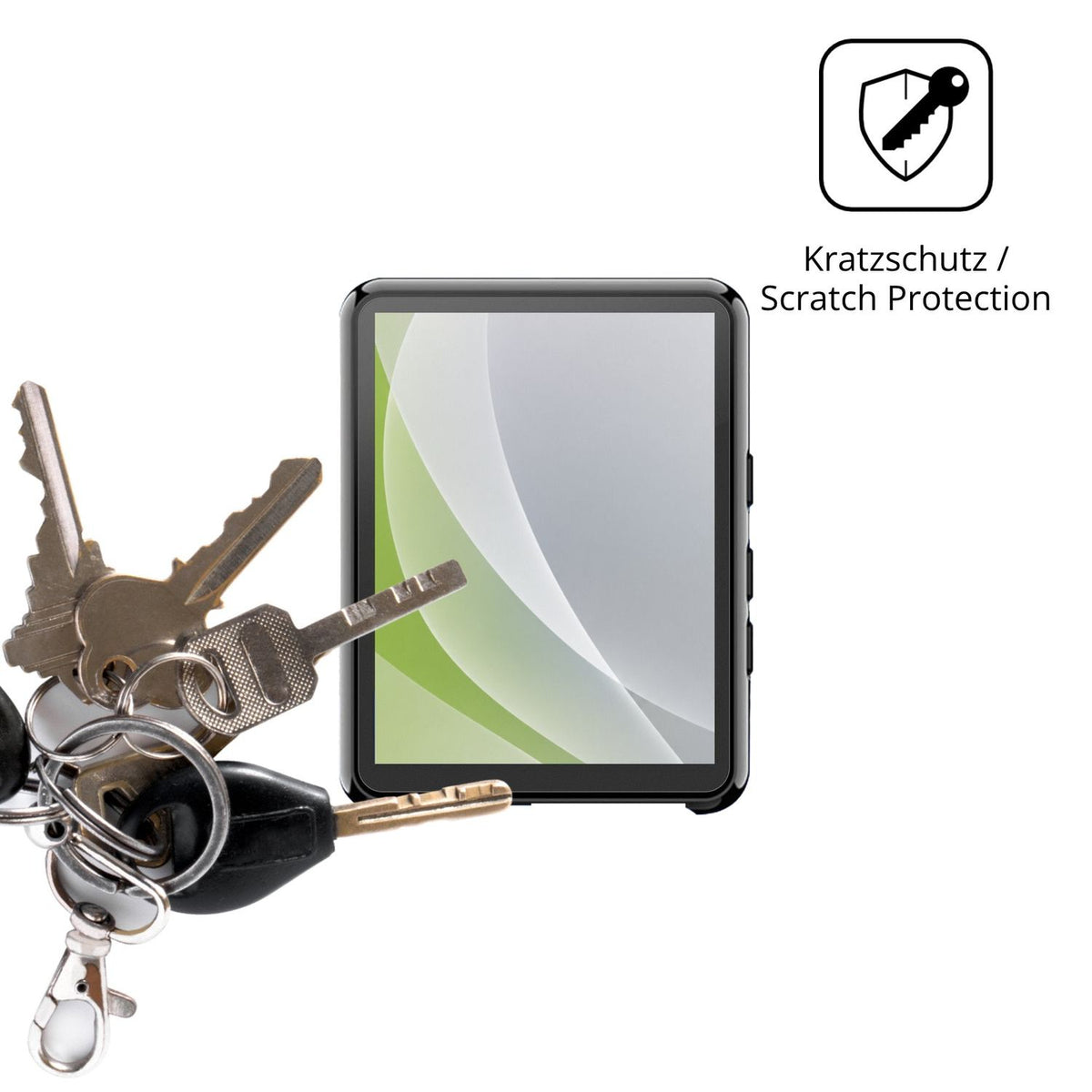 Schutz gegen Kratzer auf dem Cetoon T58-1 MP3-Player Glas durch Schlüssel oder Ähnliches