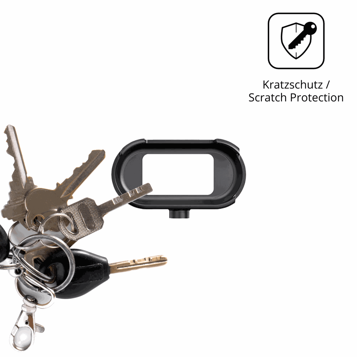 Schutz gegen Kratzer auf dem Cossify HW0612 Mini Action-Cam Glas durch Schlüssel oder Ähnliches