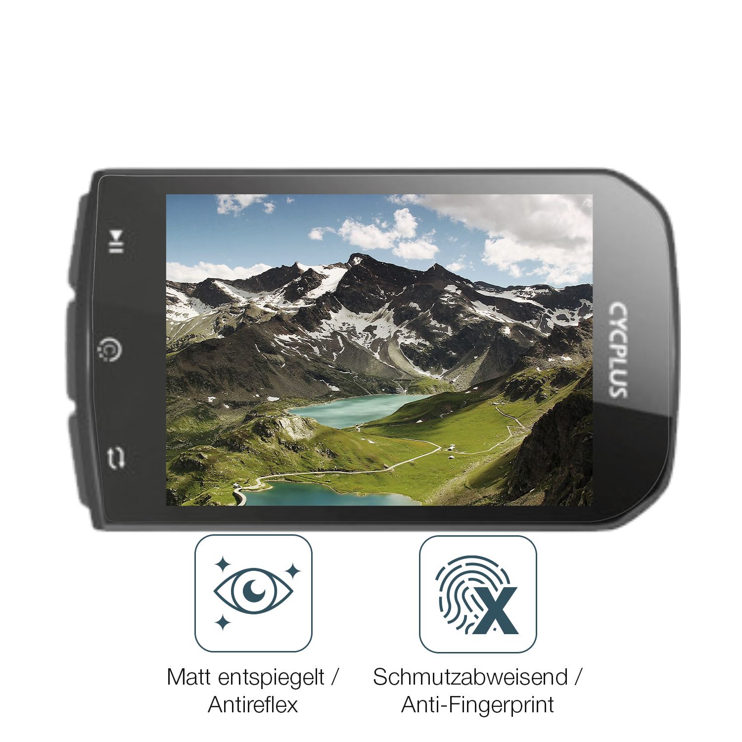 9H Hartbeschichtete, flexible Folie passend zugeschnitten für Cycplus GPS M1