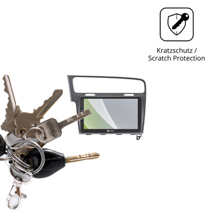 Schutz gegen Kratzer auf dem Dynavin D9-3B Premium Flex 10.1 Zoll Glas durch Schlüssel oder Ähnliches