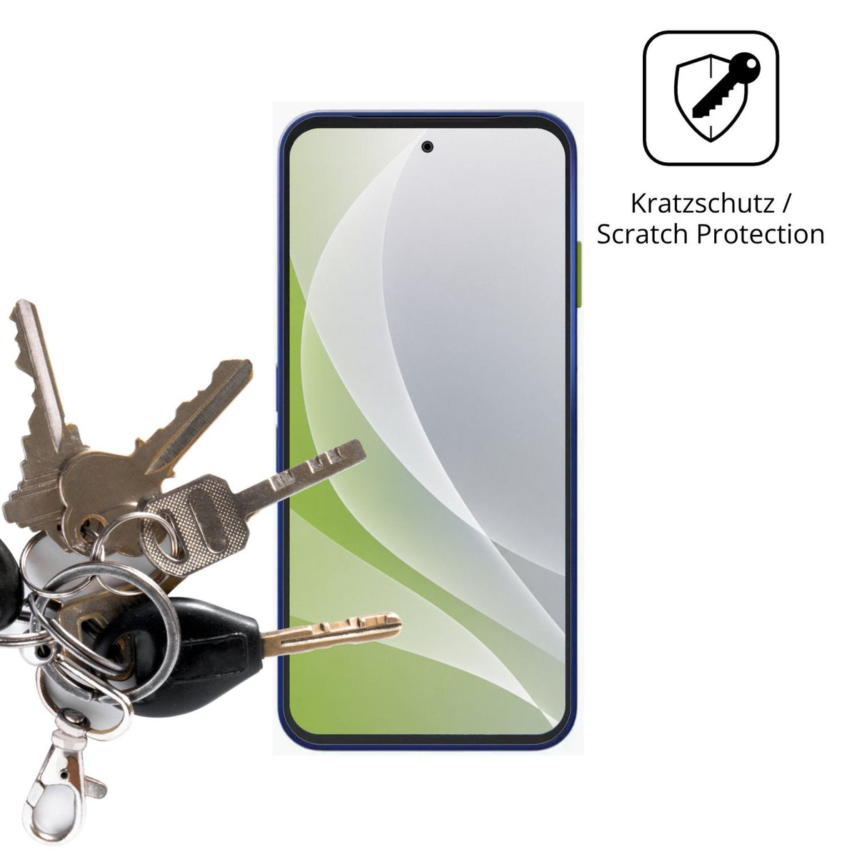 Schutz gegen Kratzer auf dem Fairphone 6 Plus Glas durch Schlüssel oder Ähnliches