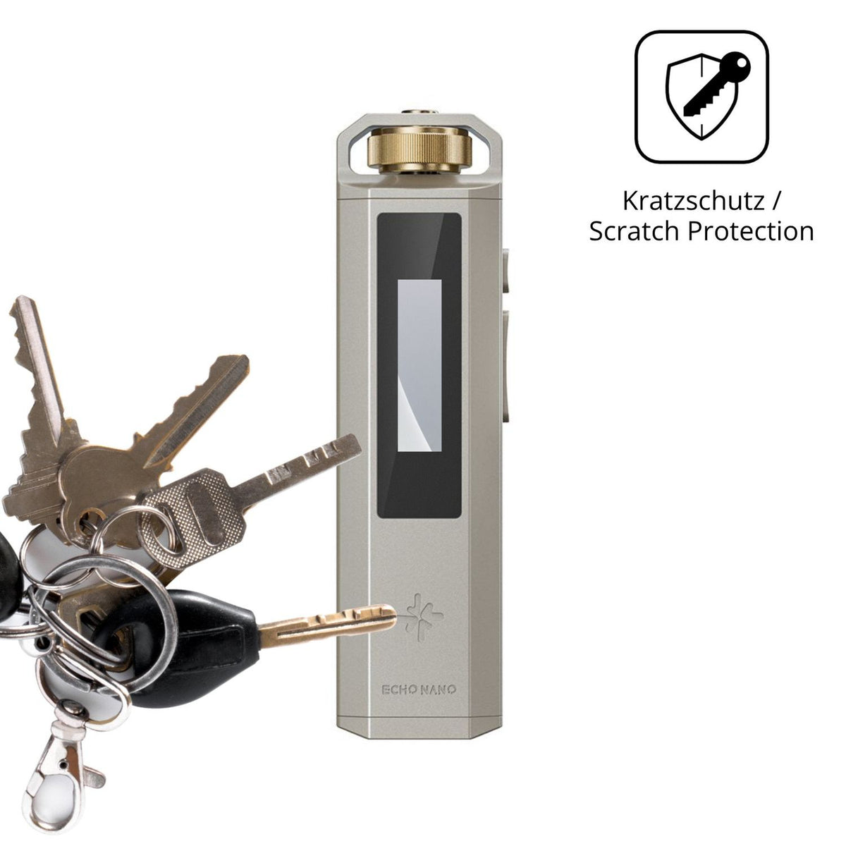 Schutz gegen Kratzer auf dem FiiO SnowSky Echo Nano Glas durch Schlüssel oder Ähnliches