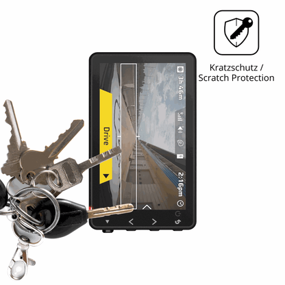 Schutz gegen Kratzer auf dem Garmin Catalyst 2 Glas durch Schlüssel oder Ähnliches