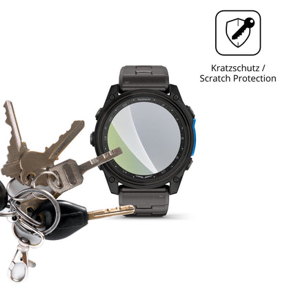 Schutz gegen Kratzer auf dem Garmin D2 Mach 2 51mm Glas durch Schlüssel oder Ähnliches