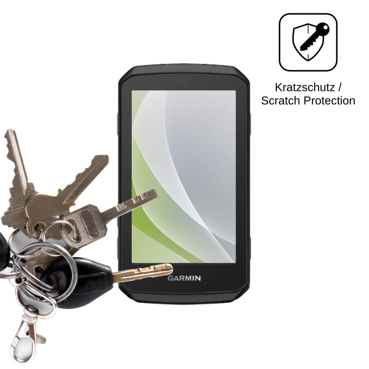 2x Schutzfolie matt für Garmin Edge 1060 Display-Schutzfolie