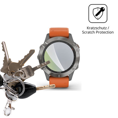 Schutz gegen Kratzer auf dem Garmin Fenix 6 Glas durch Schlüssel oder Ähnliches