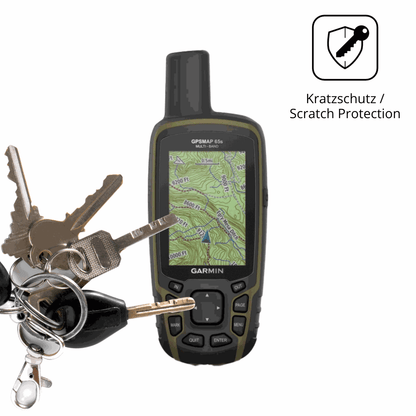 Schutz gegen Kratzer auf dem Garmin GPSMAP 65s Glas durch Schlüssel oder Ähnliches