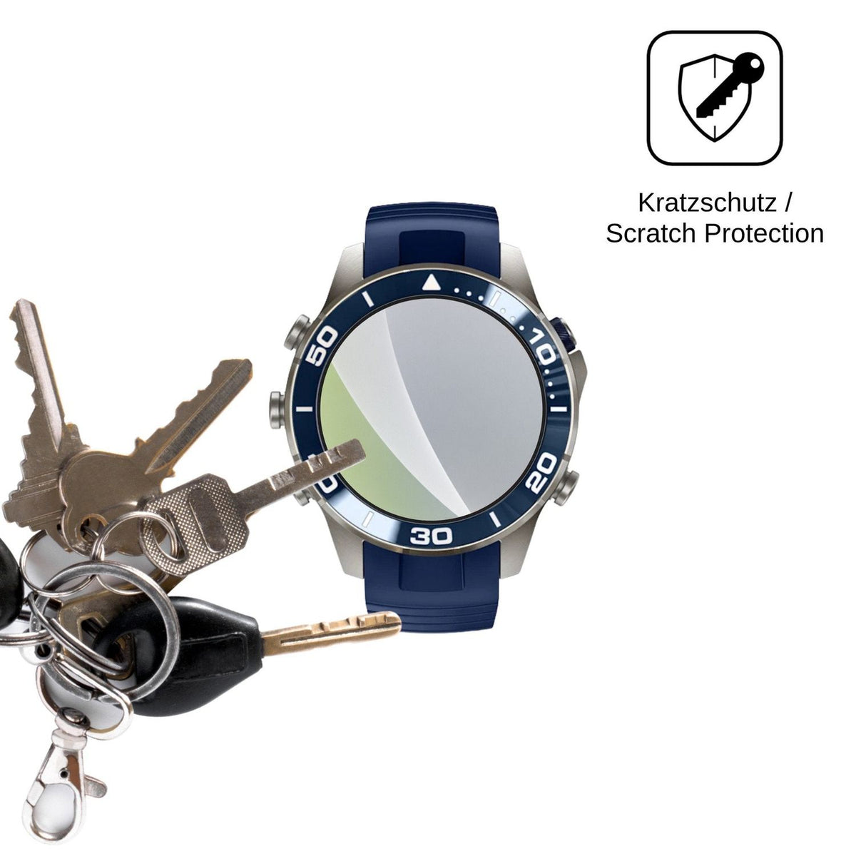6x Schutzfolie matt für Garmin MARQ Diver Display-Schutzfolie