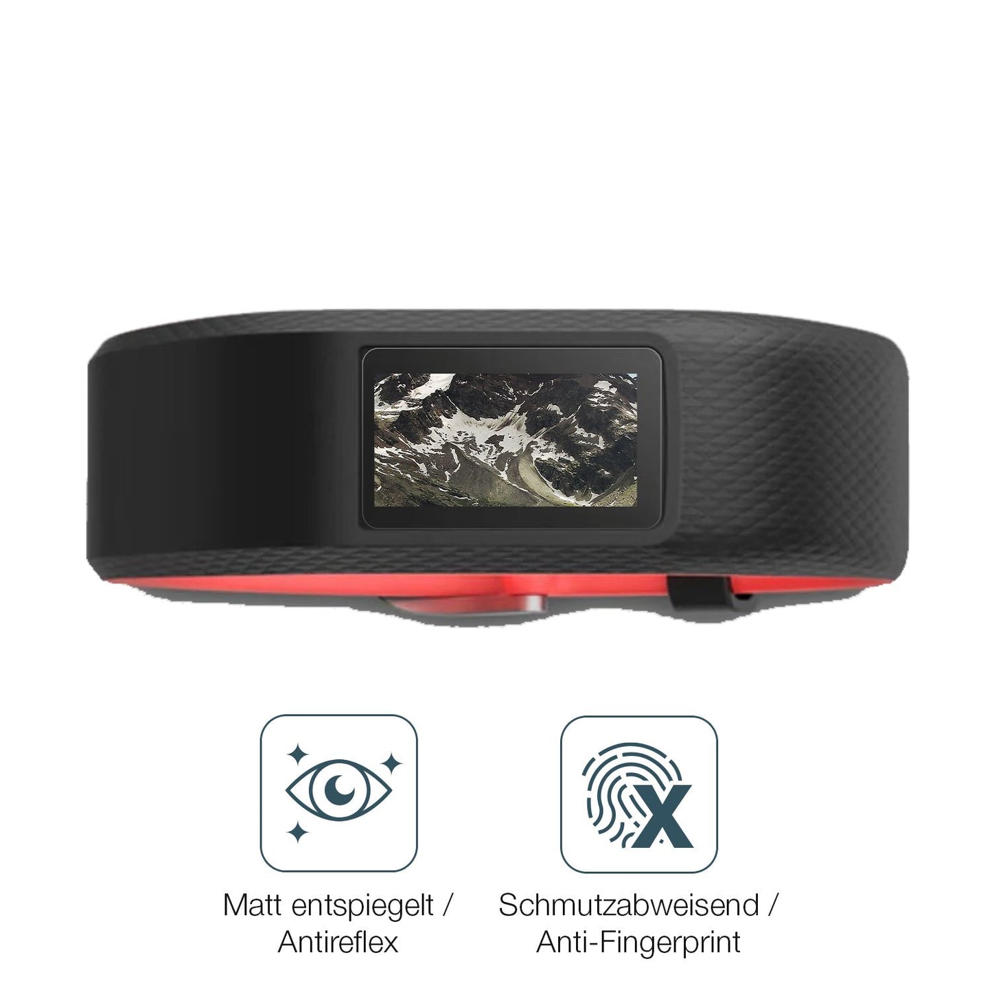 9H Hartbeschichtete, flexible Folie passend zugeschnitten für Garmin Vivosport