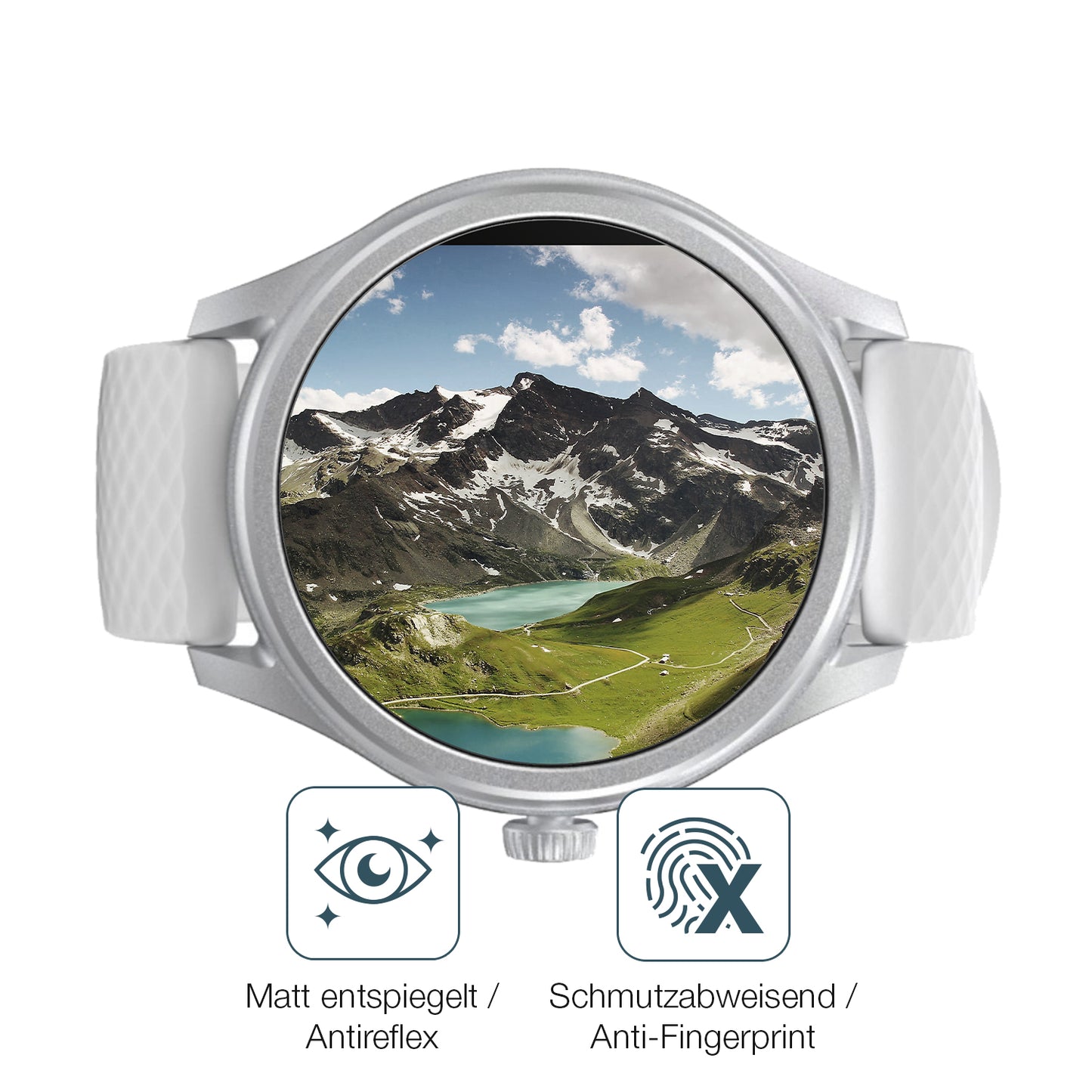 Schutz gegen Kratzer auf dem Hama 5010 Smartwatch Glas durch Schlüssel oder Ähnliches