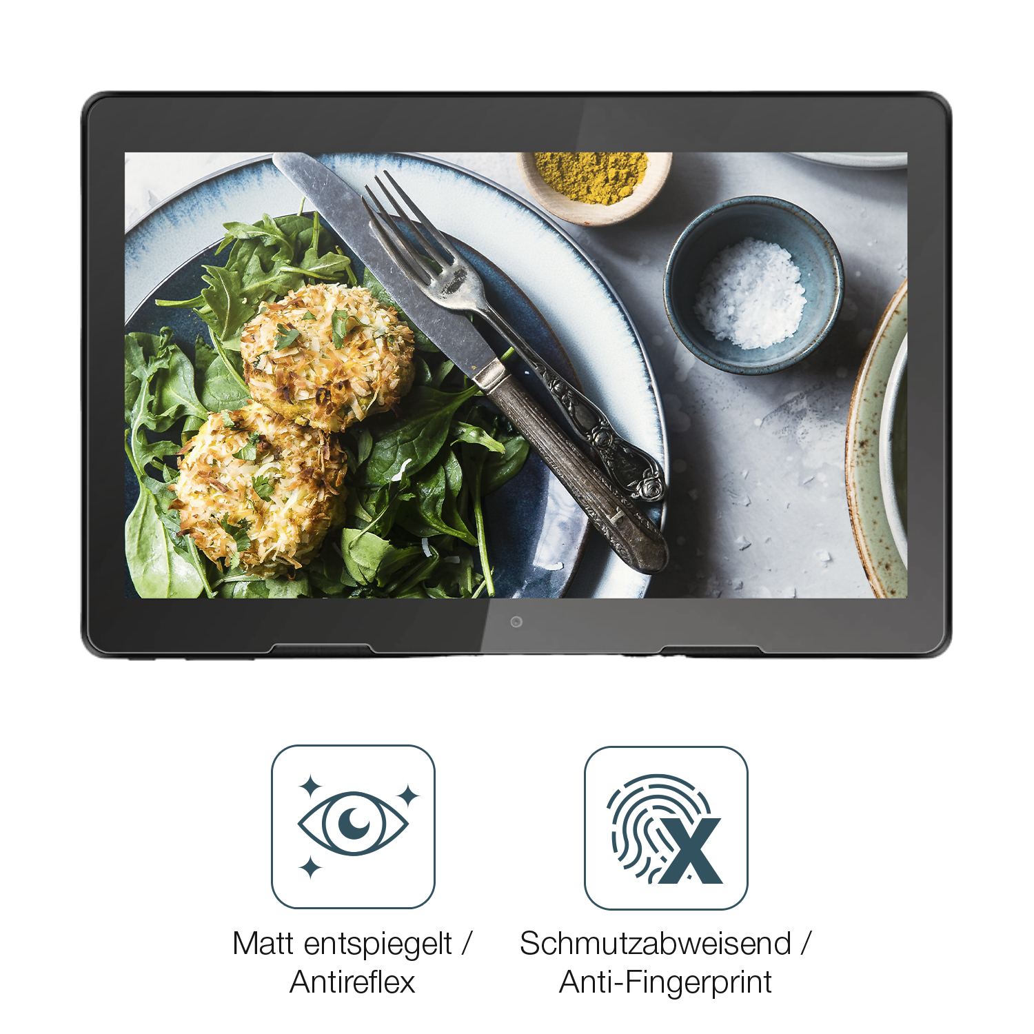 9H Hartbeschichtete, flexible Folie passend zugeschnitten für Hannspree Pad 13.3 Zoll Zeus 3