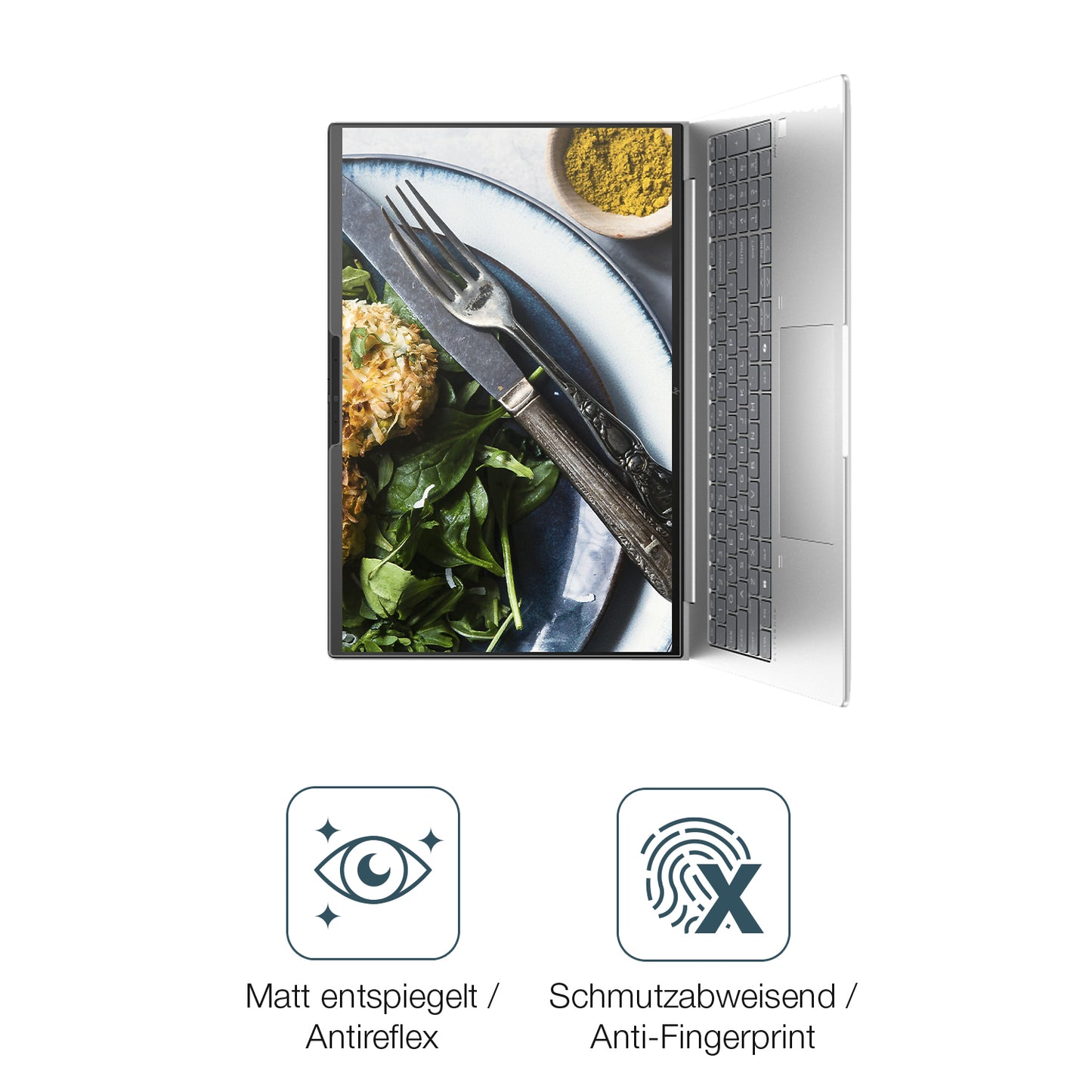 9H Hartbeschichtete, flexible Folie passend zugeschnitten für HP Elitebook 655 G11 16 Zoll