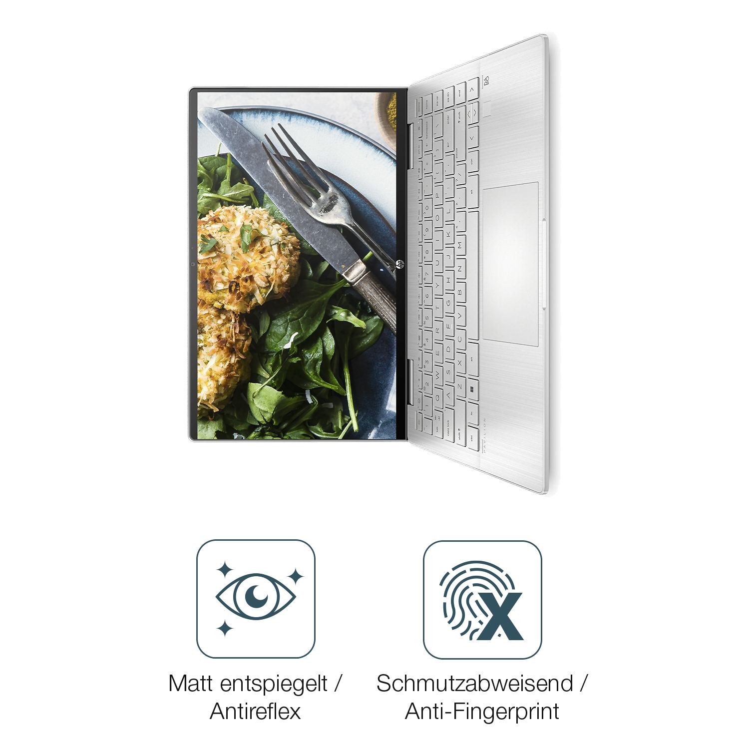 Schutz gegen Kratzer auf dem HP Pavilion x360 2-in-1 14-ek1672nd Glas durch Schlüssel oder Ähnliches