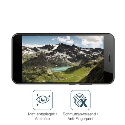 9H Hartbeschichtete, flexible Folie passend zugeschnitten für HTC Wildfire E5 Life