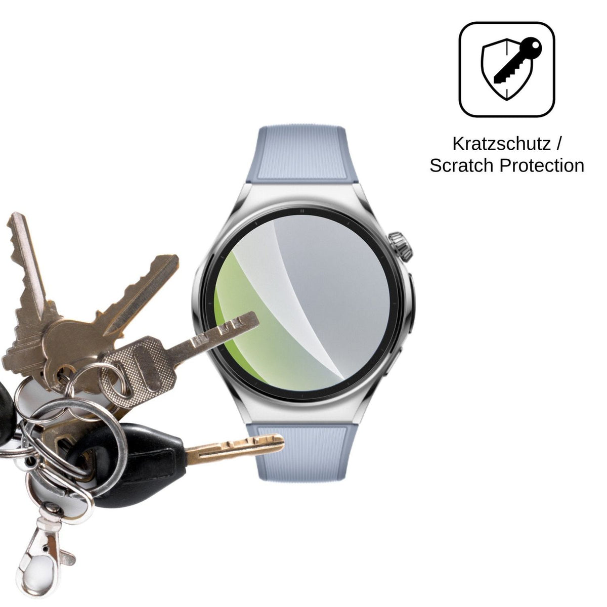 6x Schutzfolie matt für Huawei Watch 6 46 mm Display-Schutzfolie