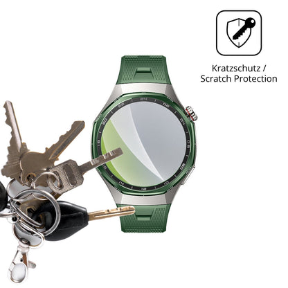 Schutz gegen Kratzer auf dem Huawei Watch GT 7 Pro Glas durch Schlüssel oder Ähnliches
