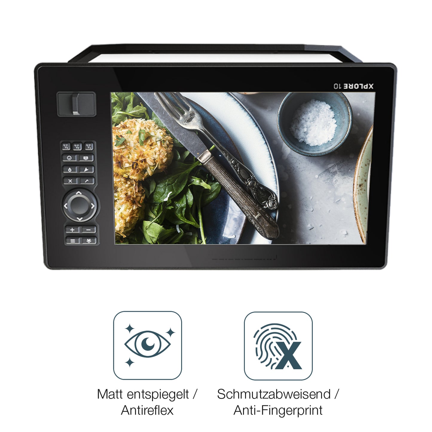 Schutz gegen Kratzer auf dem Humminbird Xplore 10 Glas durch Schlüssel oder Ähnliches