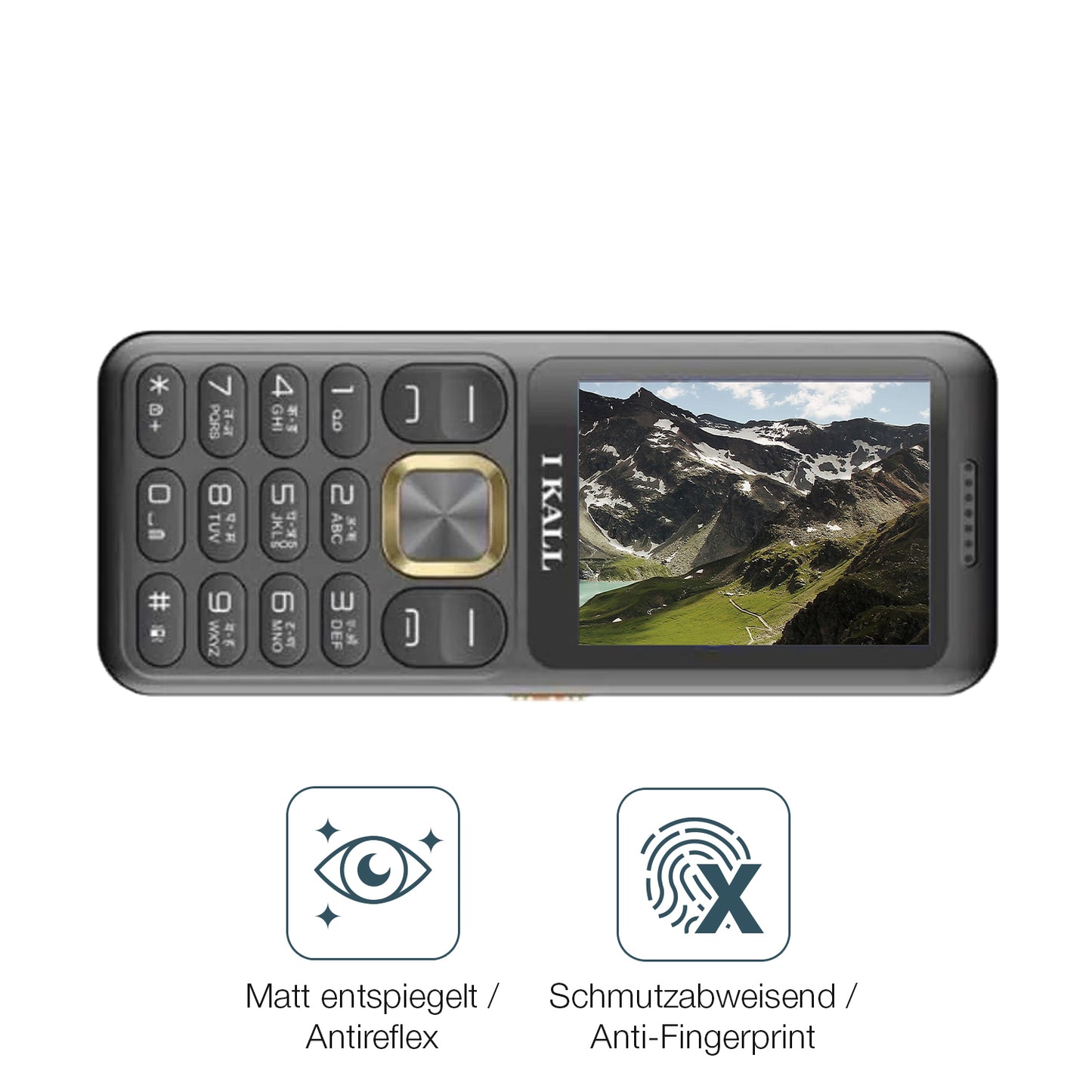Schutz gegen Kratzer auf dem I Kall I5 Glas durch Schlüssel oder Ähnliches