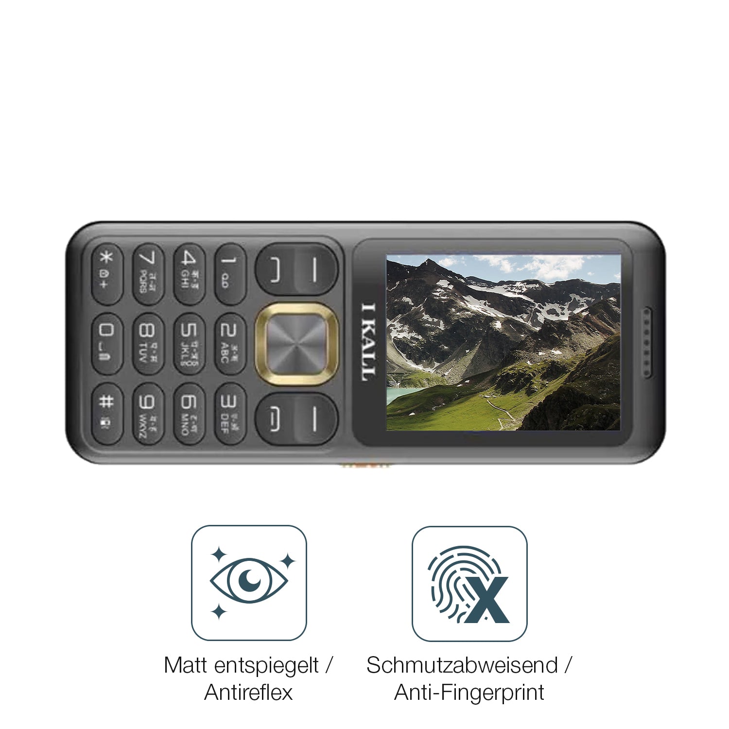 Schutz gegen Kratzer auf dem I Kall I5 Glas durch Schlüssel oder Ähnliches