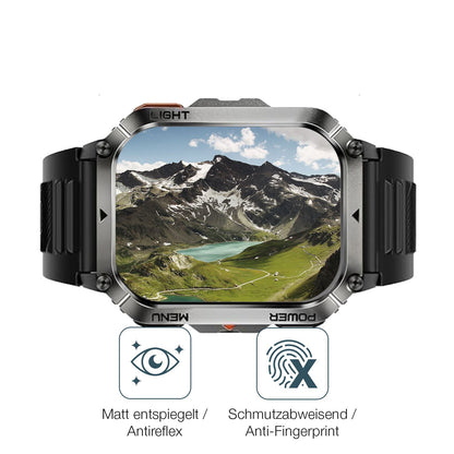 9H Hartbeschichtete, flexible Folie passend zugeschnitten für Iowodo W70 Pro 2.01 Zoll