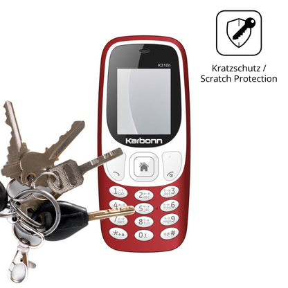 Schutz gegen Kratzer auf dem Karbonn K310n Glas durch Schlüssel oder Ähnliches