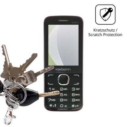 Schutz gegen Kratzer auf dem Karbonn K490 Plus Glas durch Schlüssel oder Ähnliches