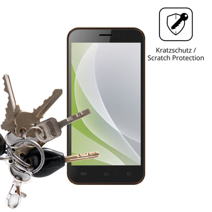 Schutz gegen Kratzer auf dem Karbonn Titanium S200 HD Glas durch Schlüssel oder Ähnliches