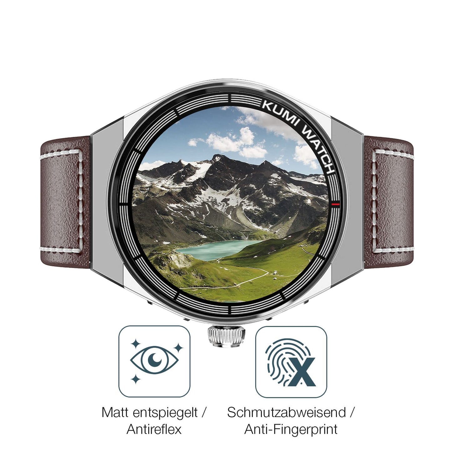 9H Hartbeschichtete, flexible Folie passend zugeschnitten für Kumi GT5 Max