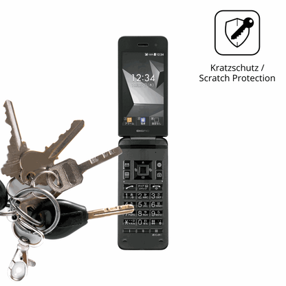 Schutz gegen Kratzer auf dem Kyocera Digno Keitai 4 Glas durch Schlüssel oder Ähnliches