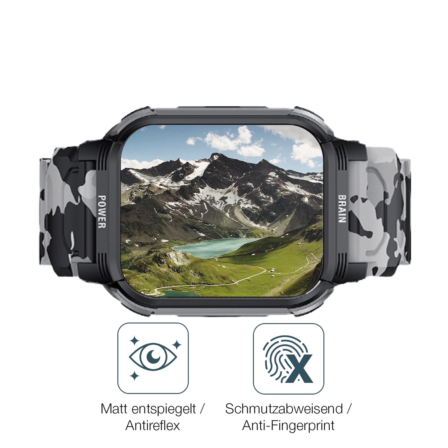 Schutz gegen Kratzer auf dem LEMFO Y10 Smartwatch Glas durch Schlüssel oder Ähnliches