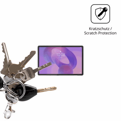 Schutz gegen Kratzer auf dem Lenovo Tab K11 2. Gen TB336ZU Glas durch Schlüssel oder Ähnliches