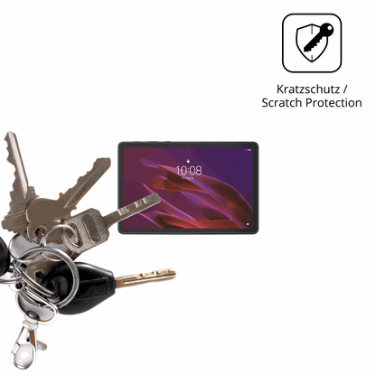 Schutz gegen Kratzer auf dem Lenovo ThinkTab X11 Gen 1 Glas durch Schlüssel oder Ähnliches