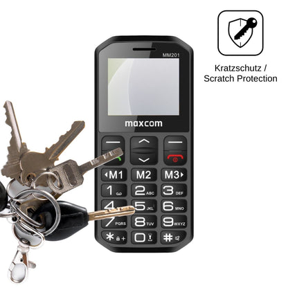 4x Schutzfolie matt für MaxCom MM201 Display-Schutzfolie