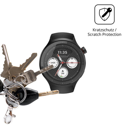 Schutz gegen Kratzer auf dem Motorola Moto Watch 2026 Glas durch Schlüssel oder Ähnliches