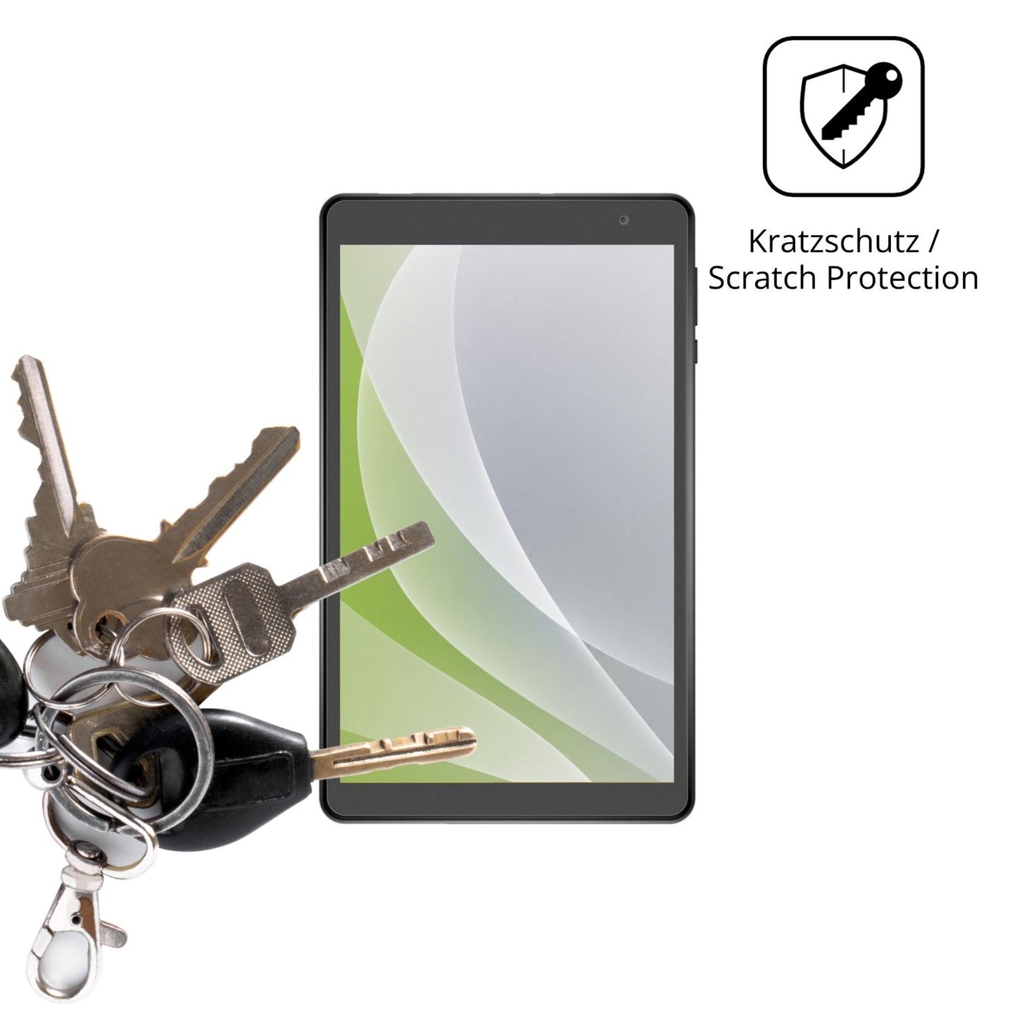 Schutz gegen Kratzer auf dem N-one NPad Mini Glas durch Schlüssel oder Ähnliches