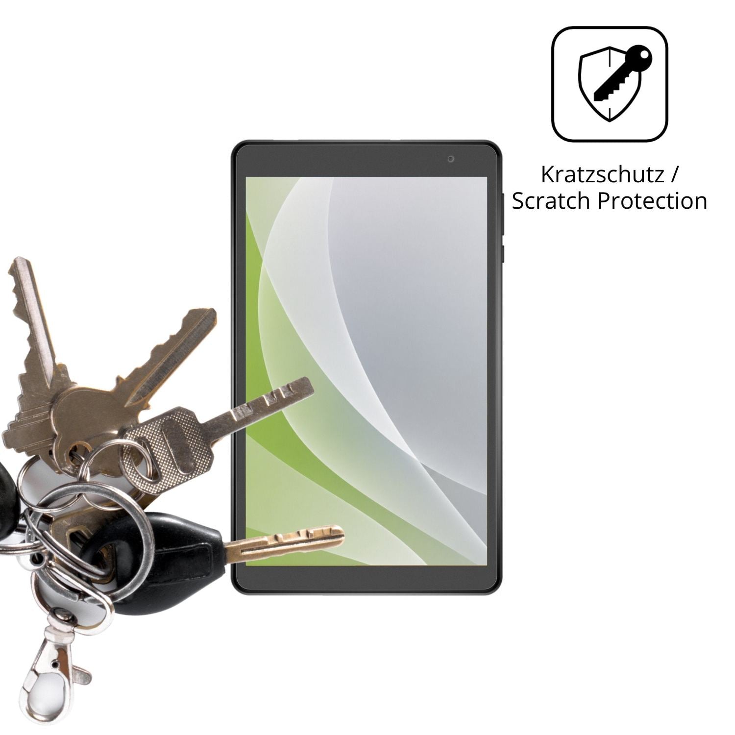 Schutz gegen Kratzer auf dem N-one NPad Mini Glas durch Schlüssel oder Ähnliches