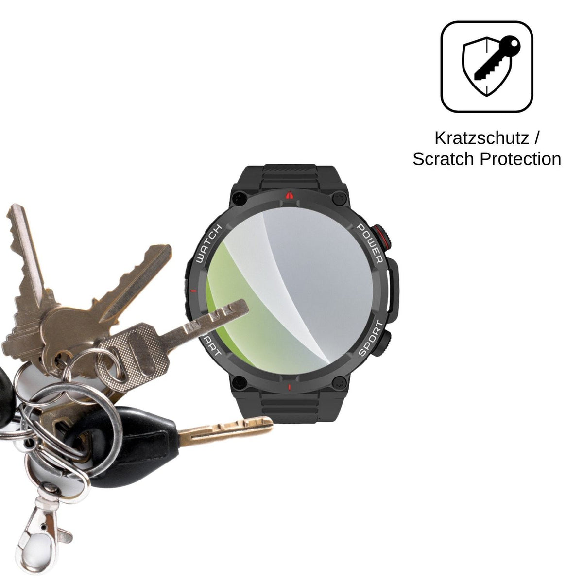 6x Schutzfolie matt für Neow W-Watch 1.39 Display-Schutzfolie