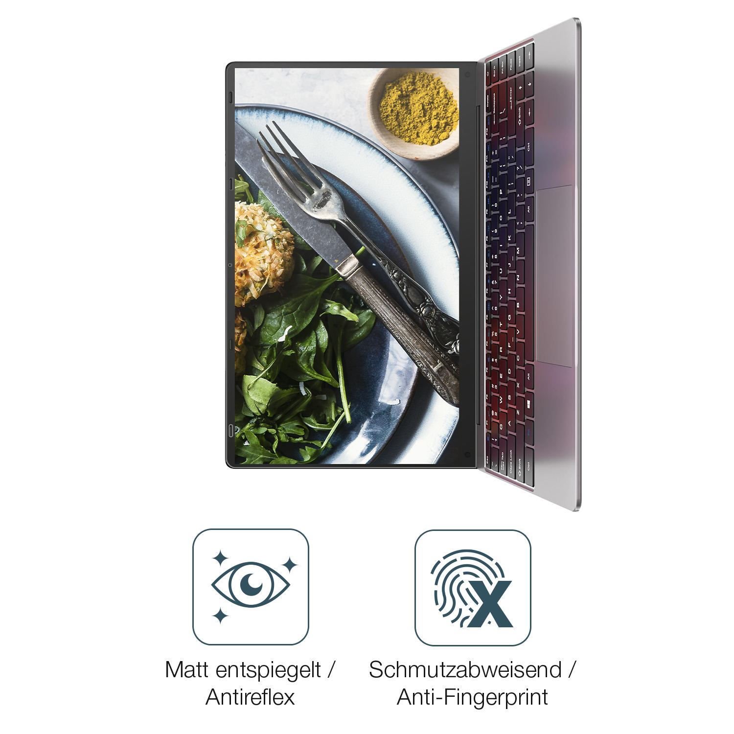 9H Hartbeschichtete, flexible Folie passend zugeschnitten für Notodd N200 14 Zoll