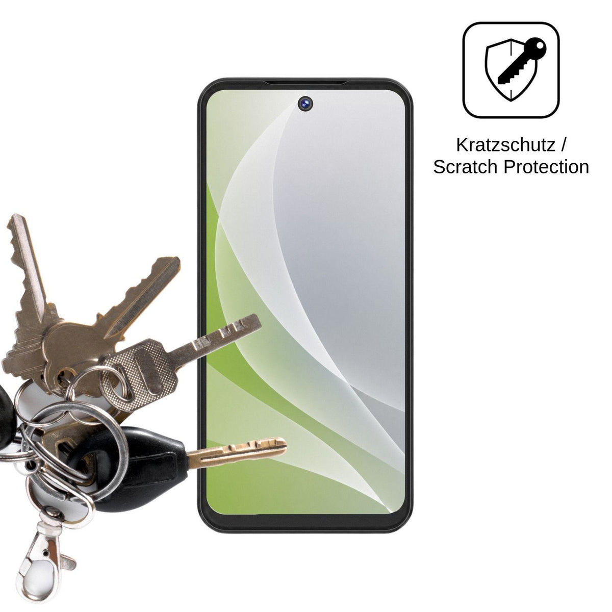 4x Schutzfolie matt für Oukitel C17 Mini Display-Schutzfolie