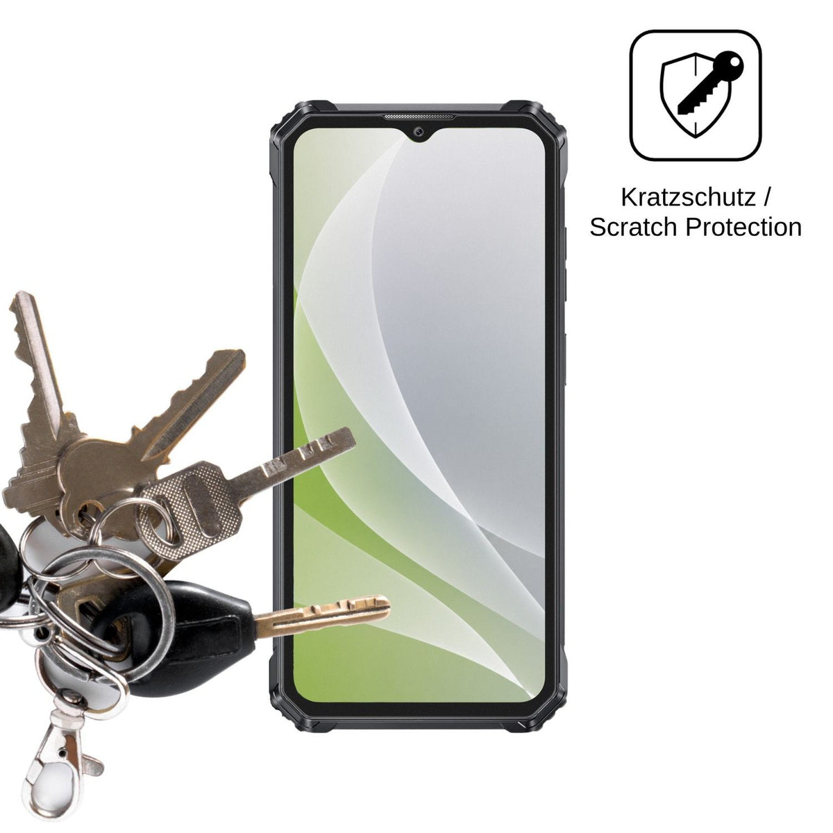 4x Schutzfolie matt für Oukitel G1S Display-Schutzfolie