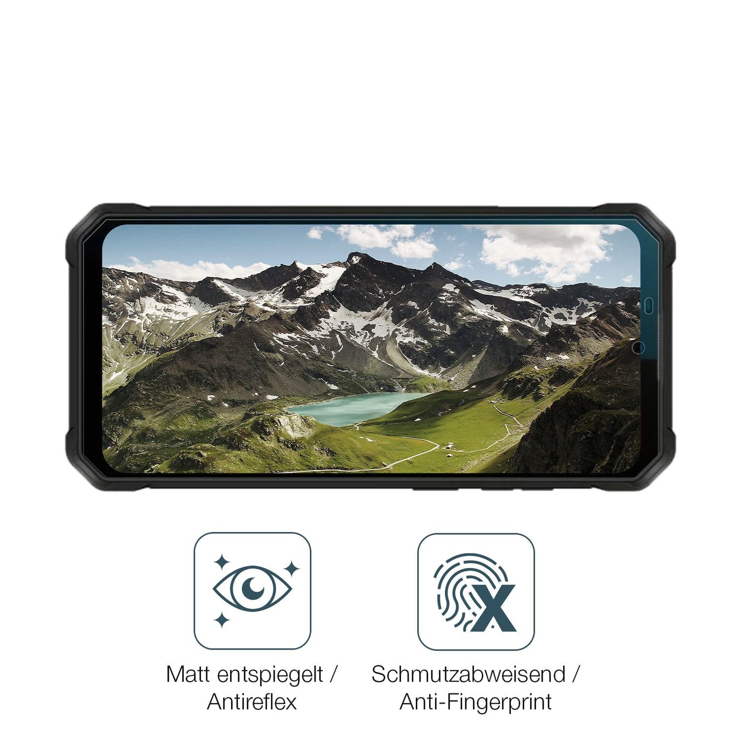 9H Hartbeschichtete, flexible Folie passend zugeschnitten für Oukitel WP53s