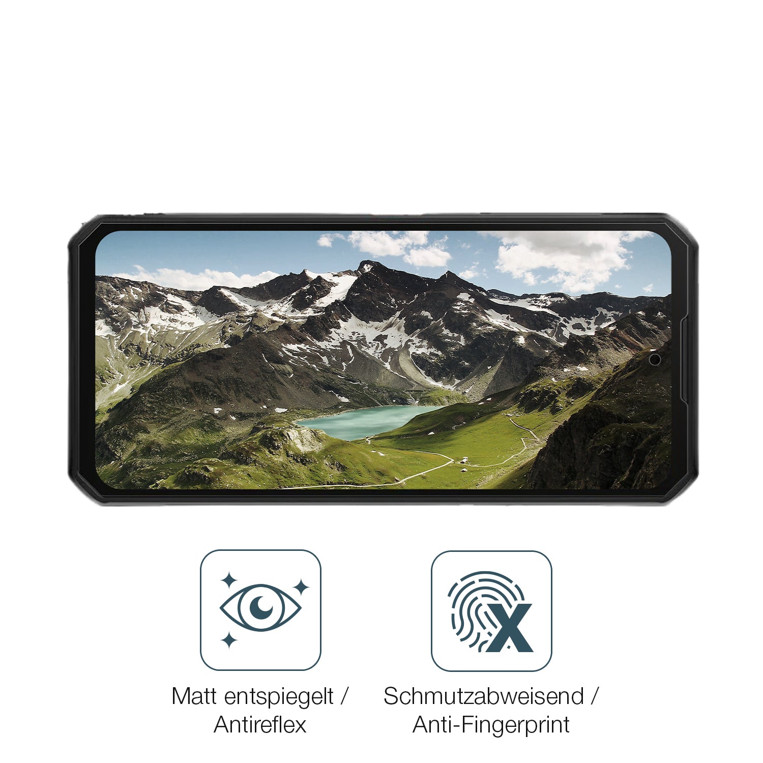 9H Hartbeschichtete, flexible Folie passend zugeschnitten für Oukitel WP56 5G