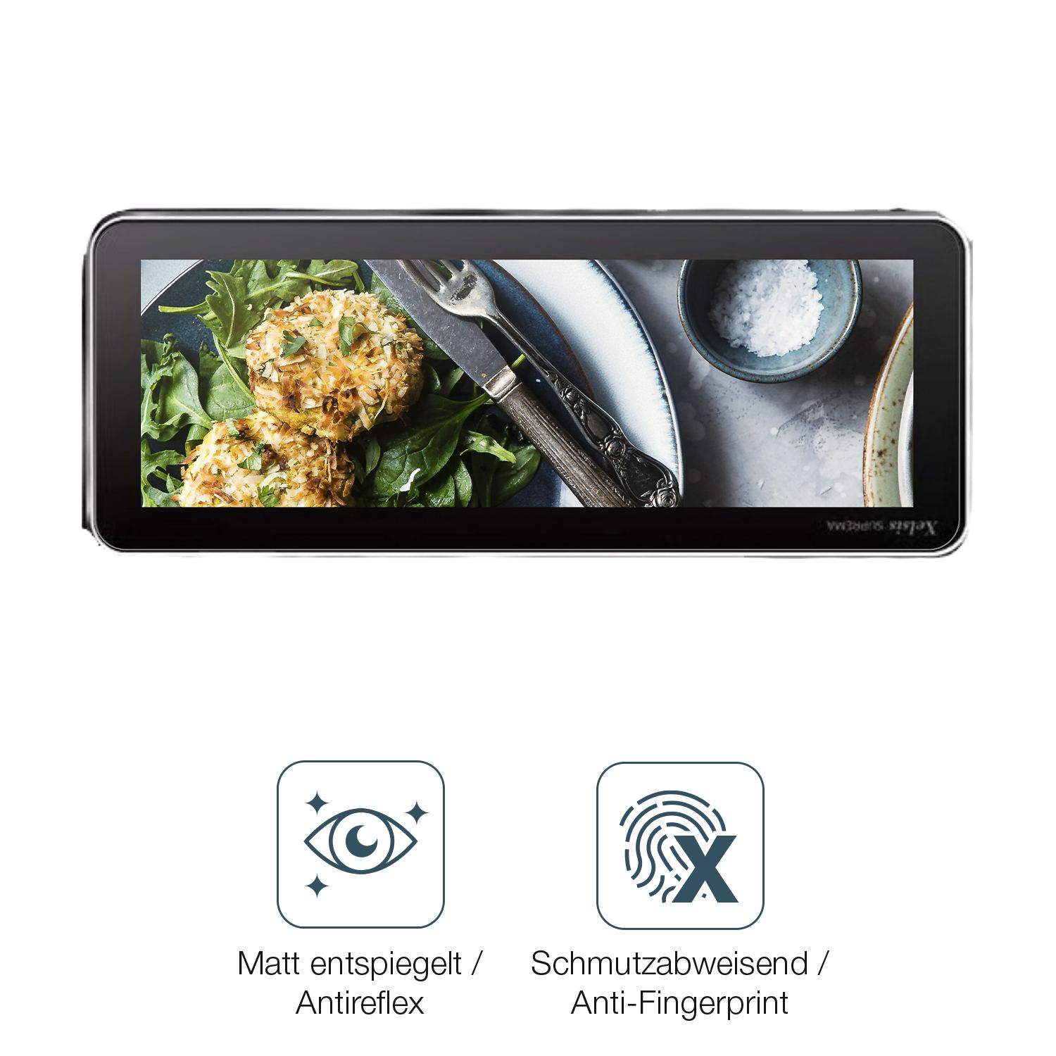 9H Hartbeschichtete, flexible Folie passend zugeschnitten für Philips Saeco Xelsis Suprema