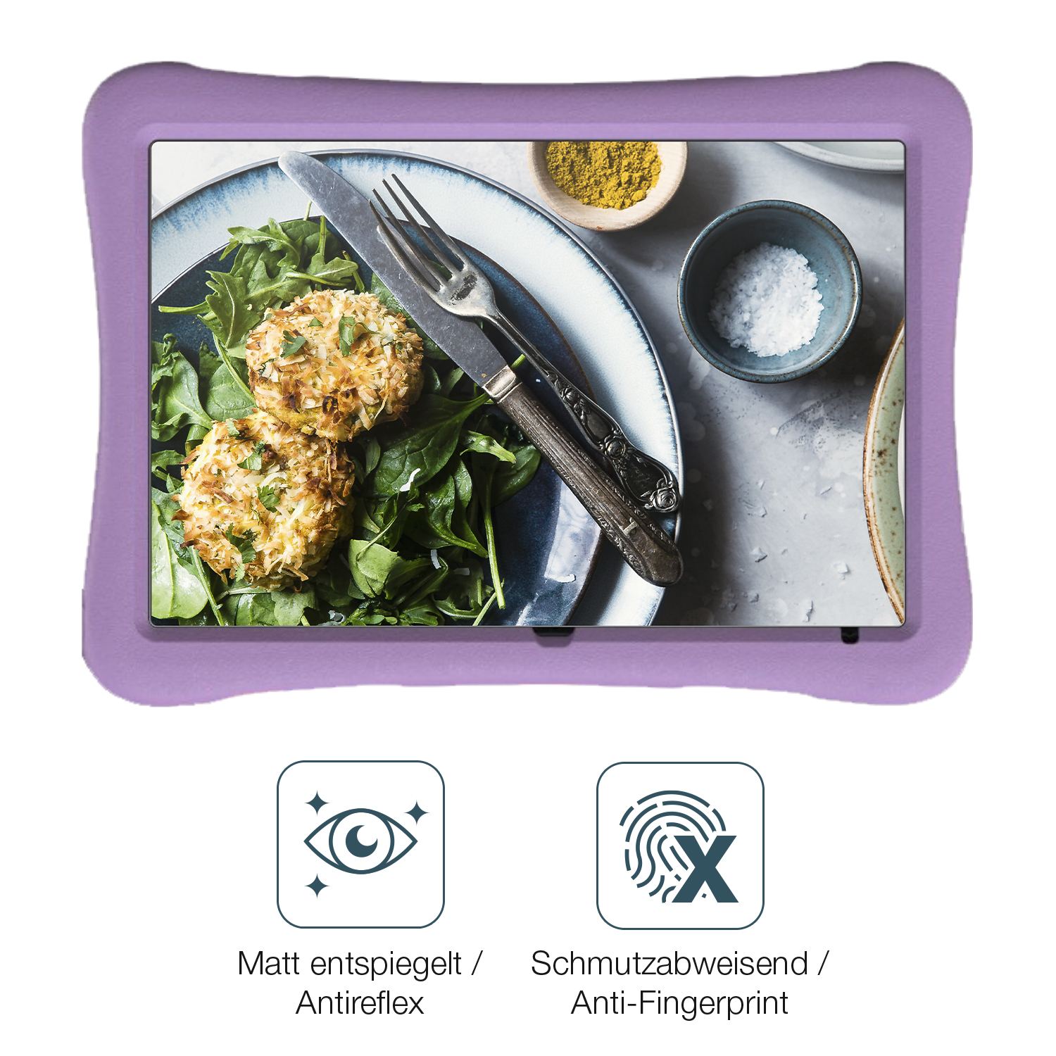 Schutz gegen Kratzer auf dem plimpton PlimPad Kids20 10 Zoll Glas durch Schlüssel oder Ähnliches