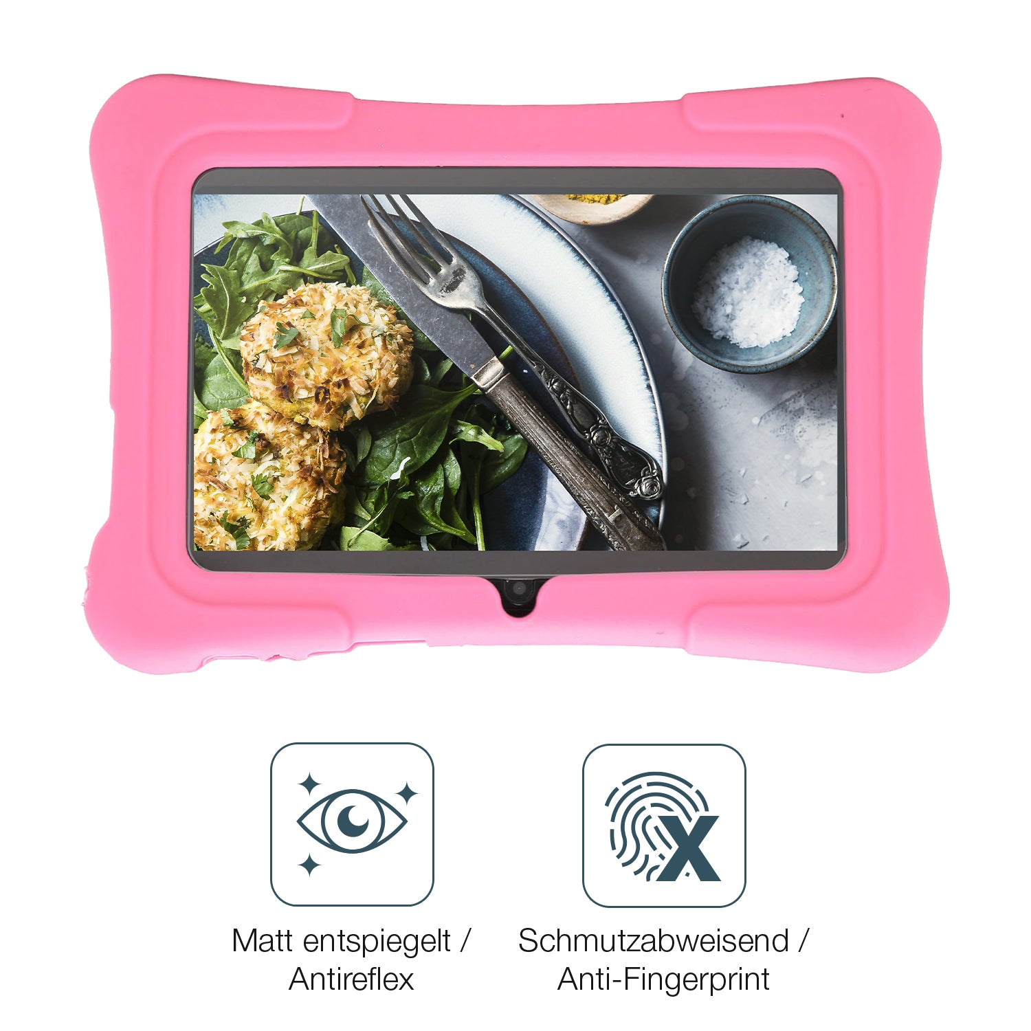 Schutz gegen Kratzer auf dem Plyisty Kids Tablet 7 Zoll Glas durch Schlüssel oder Ähnliches