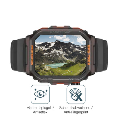 Schutz gegen Kratzer auf dem Rogbid Tank G2 Smartwatch Glas durch Schlüssel oder Ähnliches