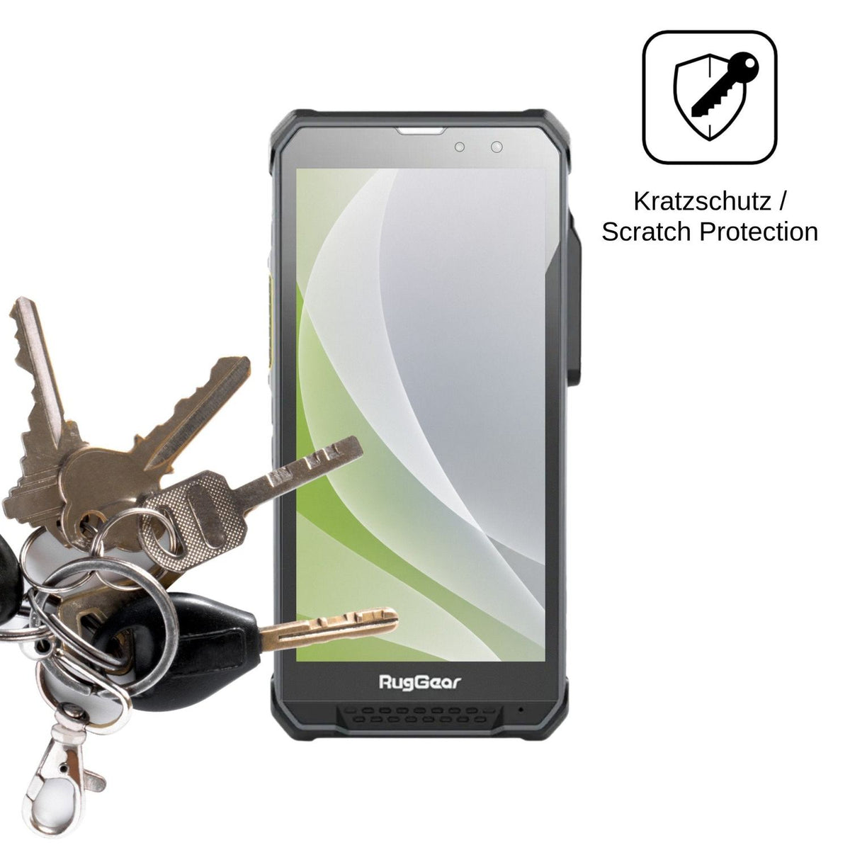 4x Schutzfolie matt für RugGear RG880i Display-Schutzfolie