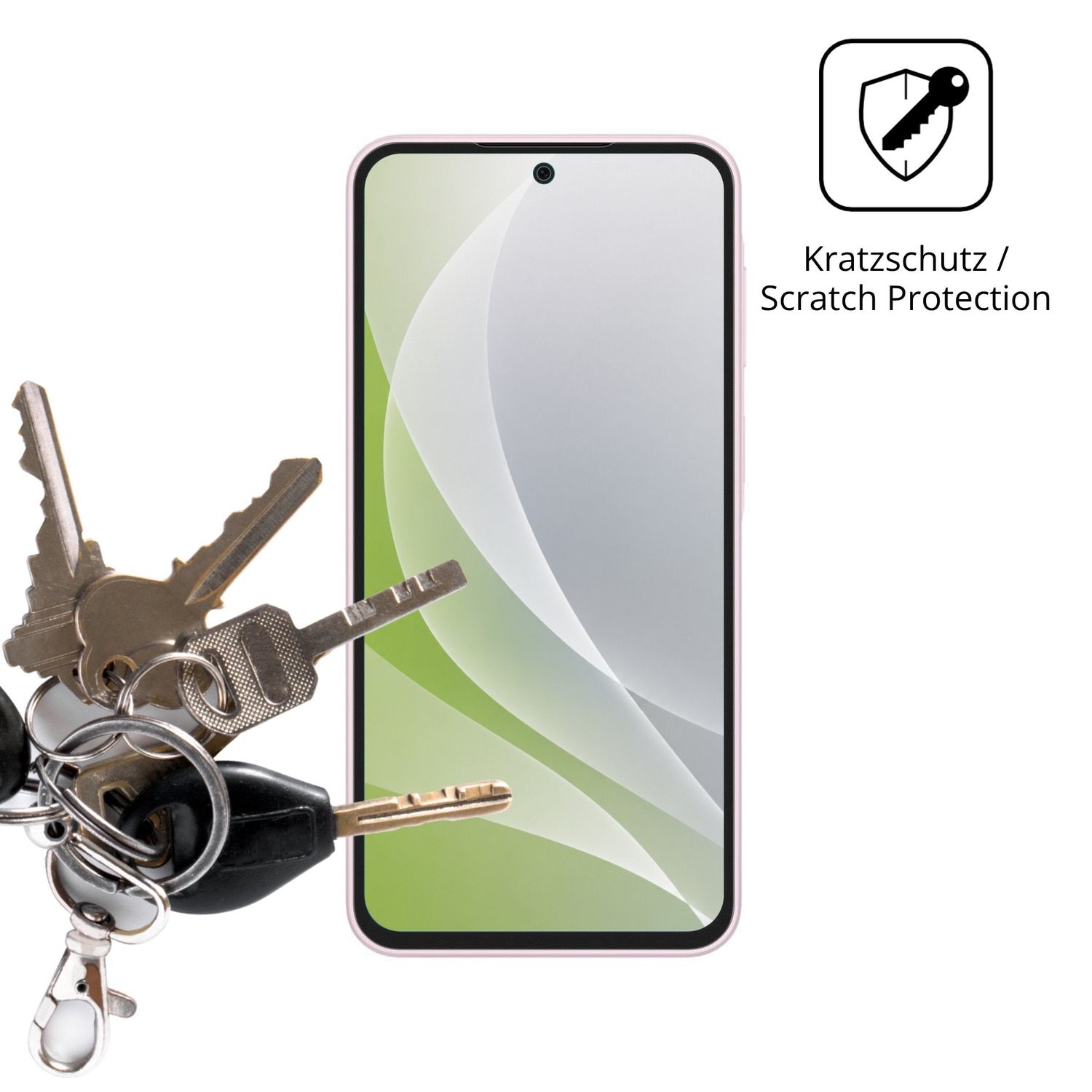 Schutz gegen Kratzer auf dem Samsung Galaxy Jump5 Glas durch Schlüssel oder Ähnliches