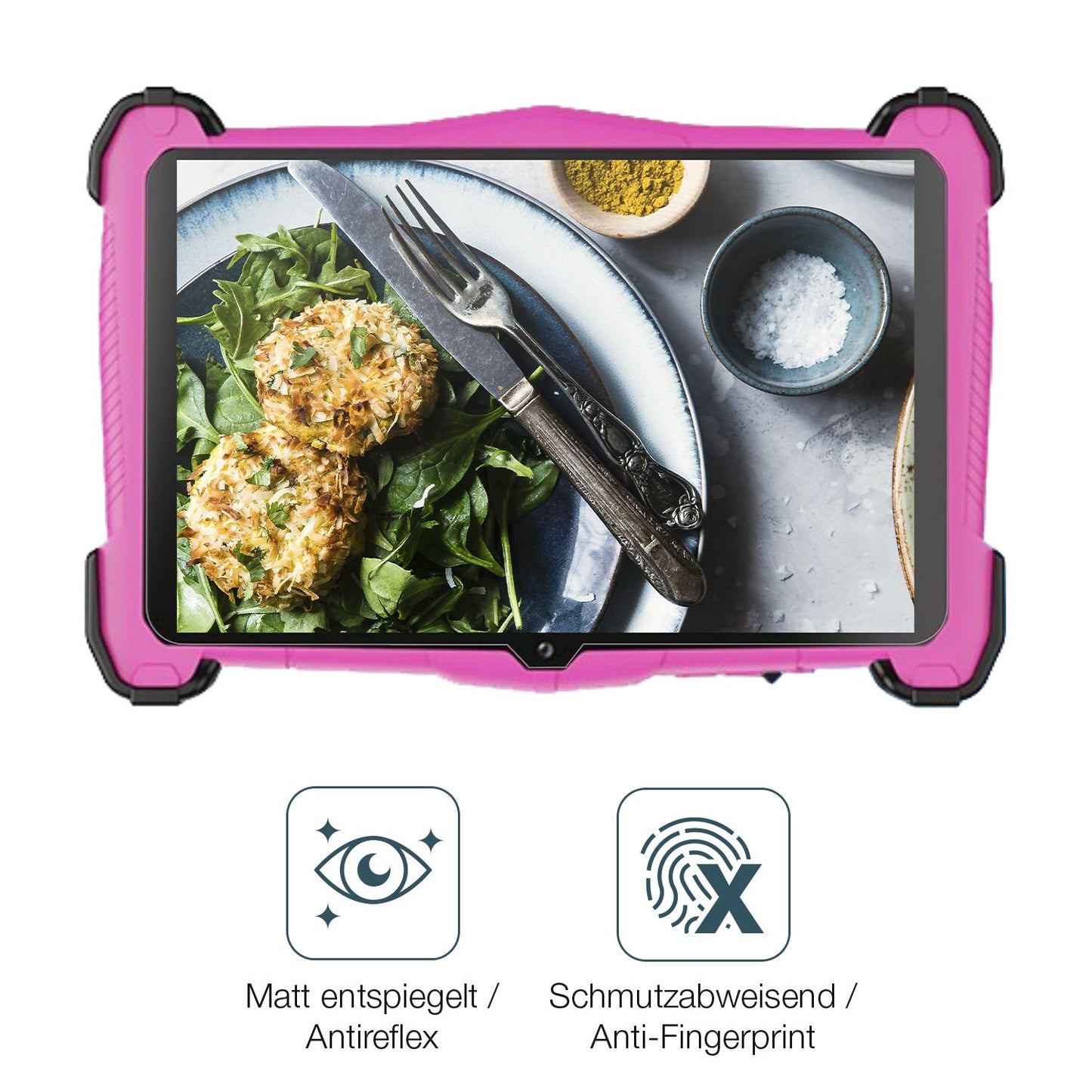 Schutz gegen Kratzer auf dem Semeakoko 7 Zoll Kids Tablet Glas durch Schlüssel oder Ähnliches